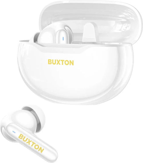 Buxton BTW 7200 TUYA In-ear Bluetooth Handsfree Earphones with Sweat Resistance and Charging Case White
