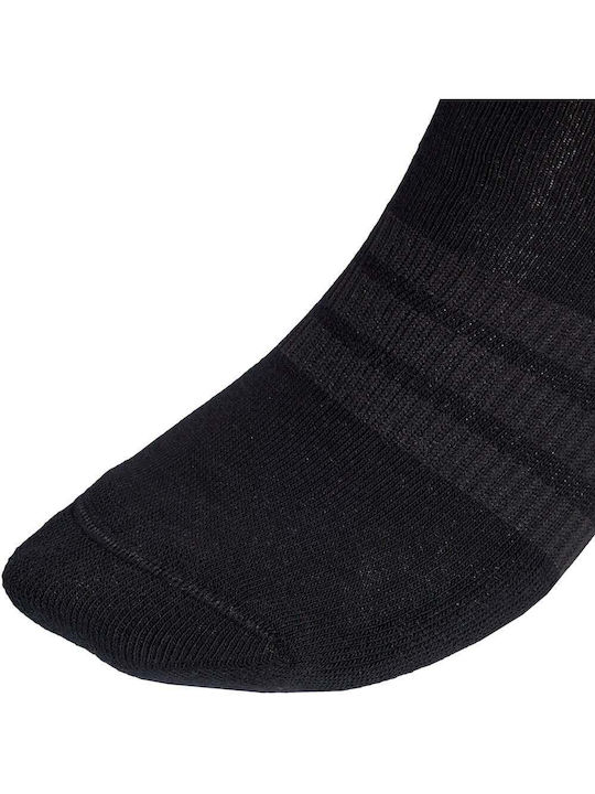 adidas Cushioned Crew Socks Running Socks Black 6 Pairs