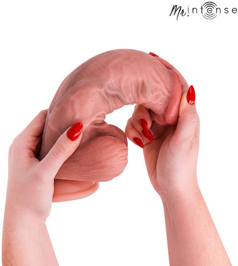 Intense Ρεαλιστικό Dildo με Όρχεις και Βεντούζα Flesh