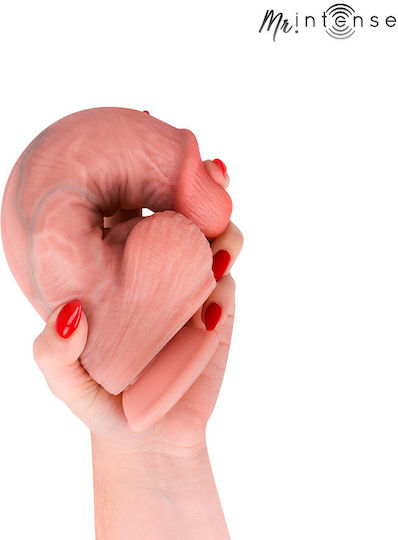 Intense Ρεαλιστικό Dildo με Όρχεις και Βεντούζα Flesh