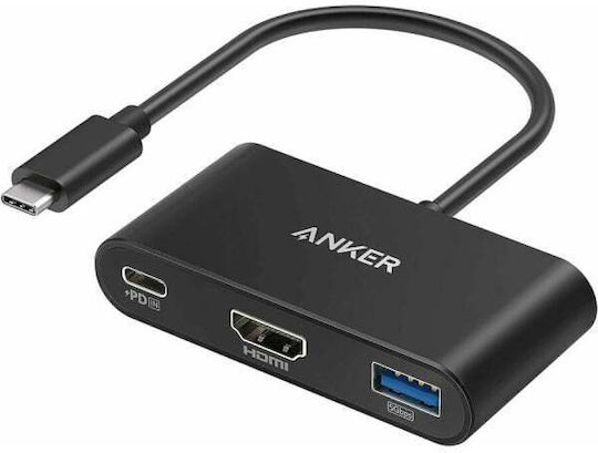 Usb-c Audio Video Adapter Usb-c Hdmi Usb-a Anker Powerexpand Black A8339ha1