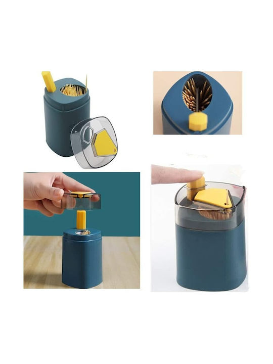 Alista Home Θήκη για Οδοντογλυφίδες Πλαστική 9.5x6εκ. Μπλε