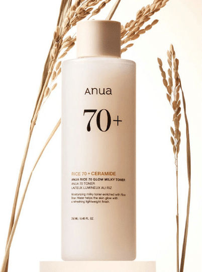 Anua Rice 70 + Ceramide Milky Liquid Facial Toner with Rice, Ceramides & Niacinamide 150ml