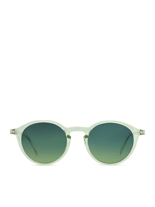 Izipizi Unisex Sunglasses With Green Frame And Green Gradient Polarized Mirror Lens