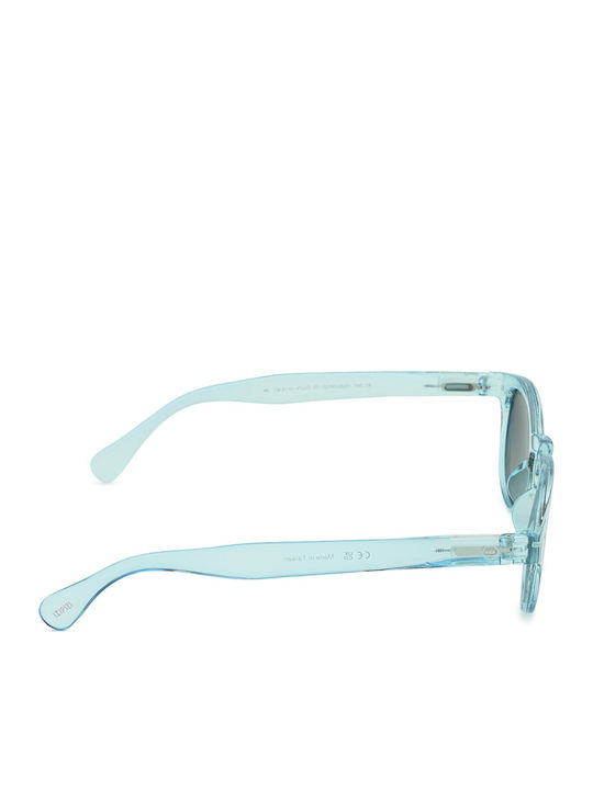Izipizi Unisex Sunglasses with Blue Frame and Blue Gradient Polarized Mirror Lens