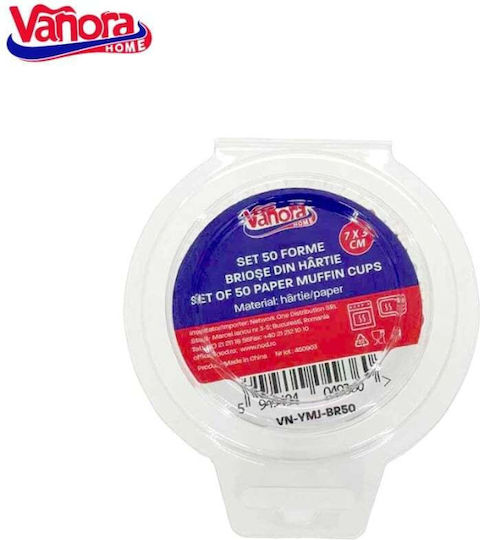 Vanora Karamellpapiere für Cupcakes Papier 7x3cm 50 Stück