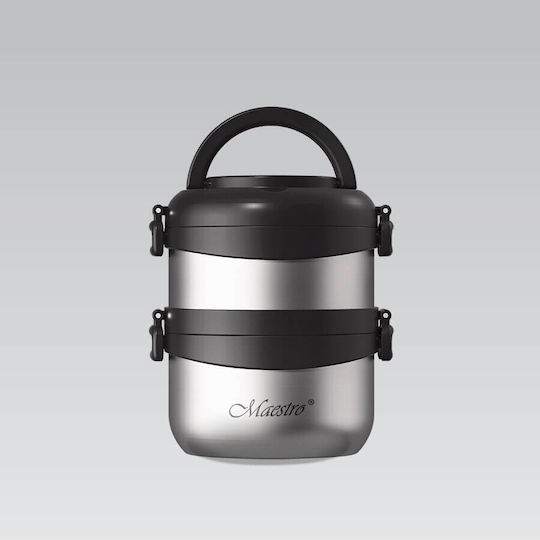 Maestro Plastic / Stainless Steel Thermos Bottle 1.5L Black