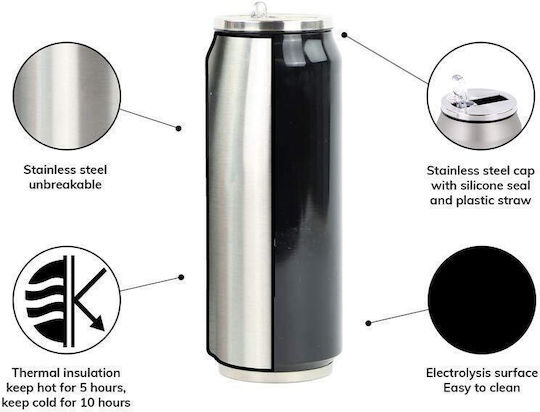 Yoko Design Glas Thermosflasche Rostfreier Stahl BPA Frei 280ml Grün