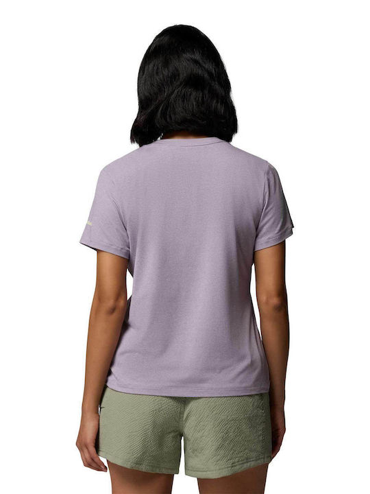 Women's Short Sleeve Blouse Purple
