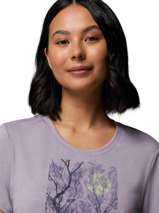 Women's Short Sleeve Blouse Purple