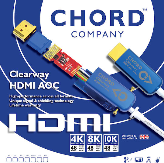 Chord HDMI-Kabel männlich - HDMI-Stecker männlich 3m Schwarz