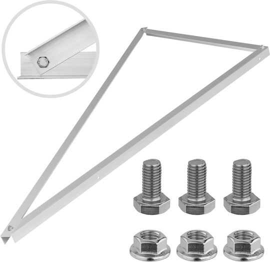 Mounting Triangle Photovoltaic Panels 15 Degree Vertical Angle + 3 M10x20mm Screws