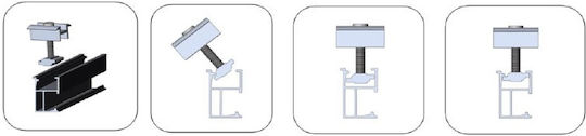 Set 1 Aluminium Schiene Montage Photovoltaik Panel 360 Cm In Z