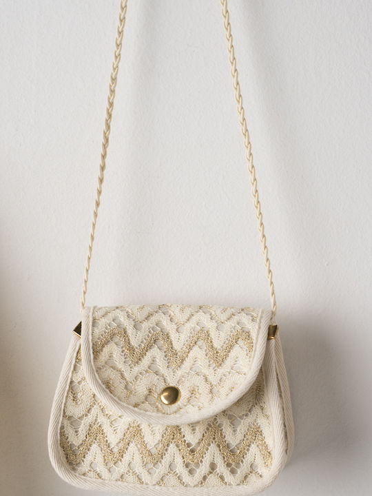 Mädchenkleid Beige-Gold