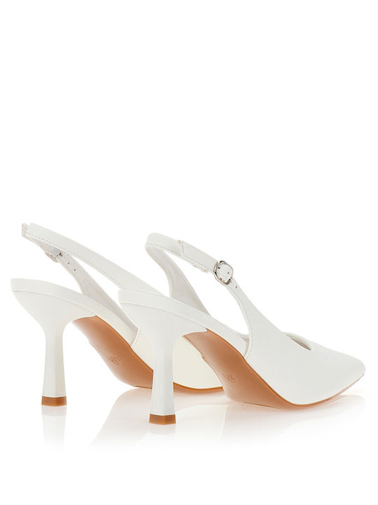 Spitze Zehe Pumps mit Hochem Absatz Weiße