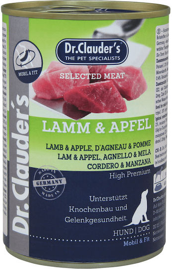 Dr.Clauders Dr.Clauder’s Nasses Hundefutter in Dose mit Lamm 400gr