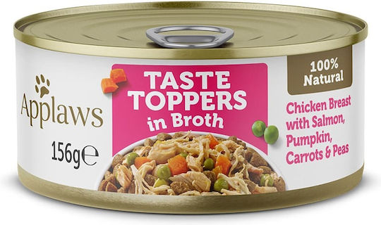 Applaws Wet Food Dogs in Cans with Chicken, Salmon, Vegetables, Meat, Pumpkin, Carrot and Rice 156gr