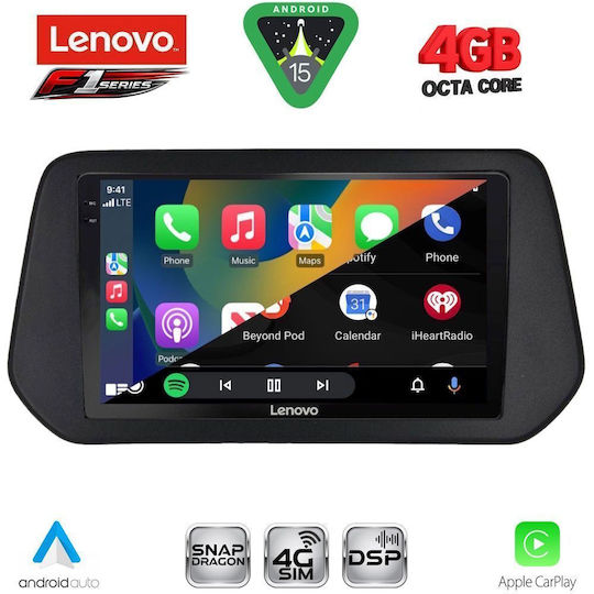 Lenovo Car Audio System for Suzuki SX4 S-Cross 2021-2026 (Bluetooth/USB/WiFi/GPS/Apple CarPlay/Android Auto) with 9" Touch Screen