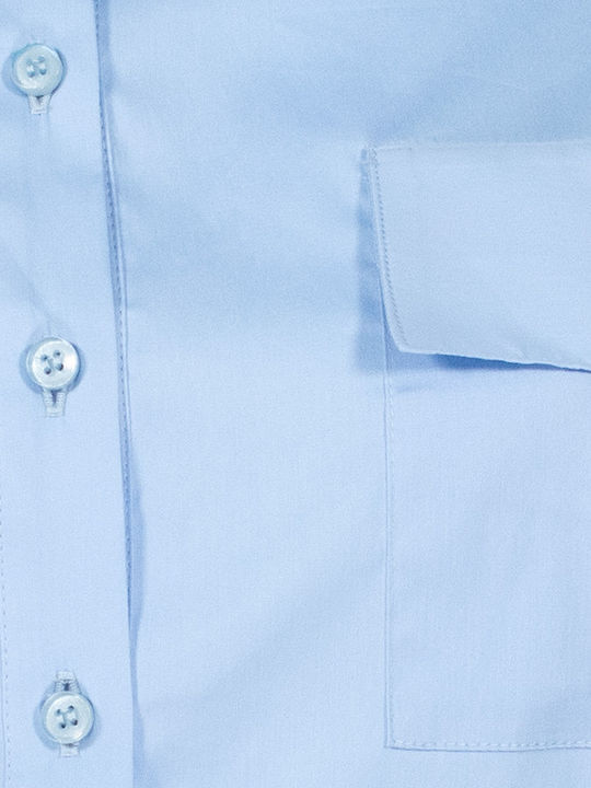 Long Sleeve Women's Shirt Light Blue