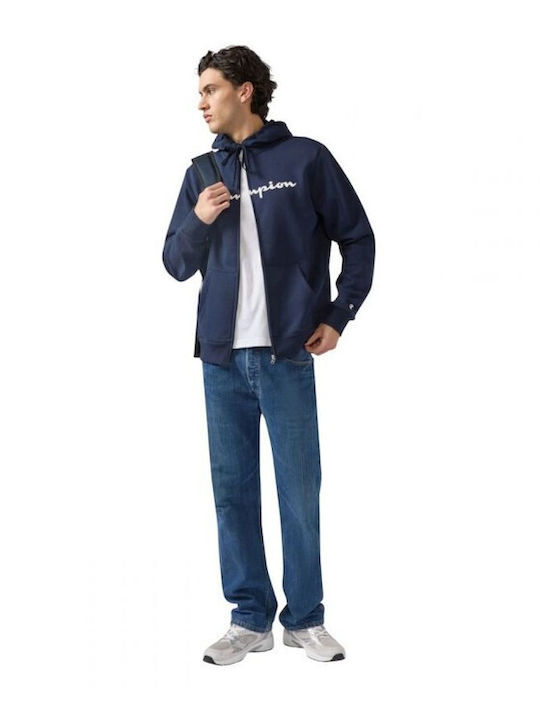 Sweatshirt with Hood Navy Blue