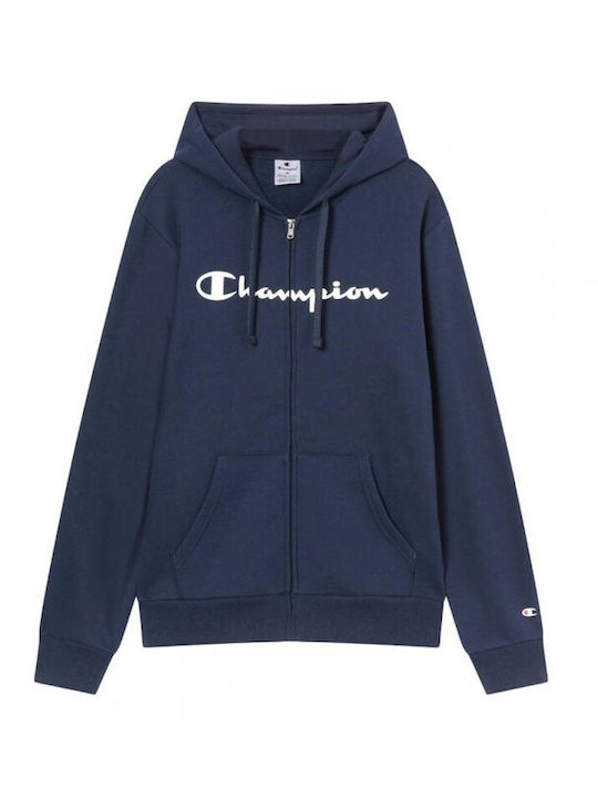 Sweatshirt with Hood Navy Blue