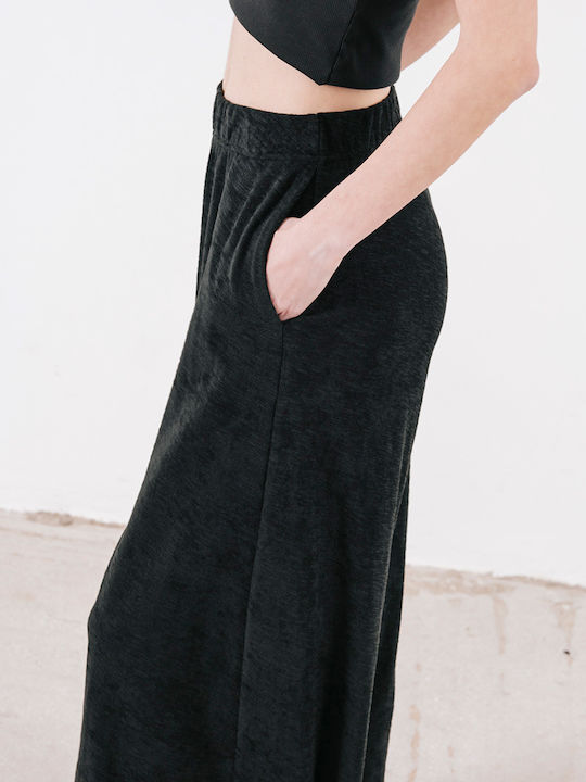 Damen Baumwoll-Set Pantaloons mit Gummiband Schwarz