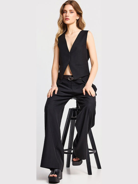 Women's High Rise Pantaloons Black