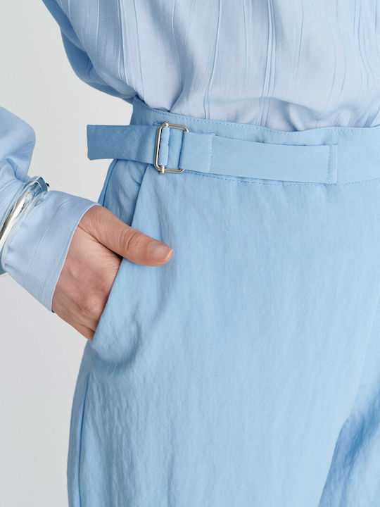 Women's Fabric Trousers Blue