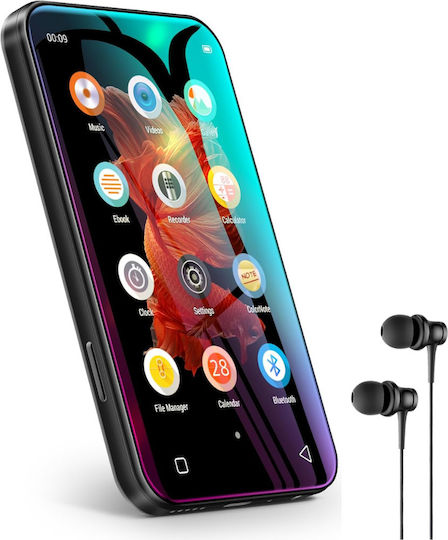 MP4 Player (72GB) cu Ecran Tactil IPS 4" Negru ED415