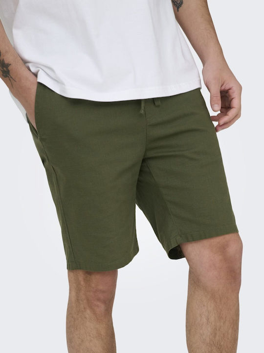 Herren Shorts Olive