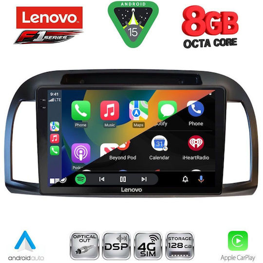 Lenovo Ηχοσύστημα Αυτοκινήτου για Nissan Micra 2002-2010 (Bluetooth/USB/WiFi/GPS/Apple-Carplay/Android-Auto) με Οθόνη Αφής 9"
