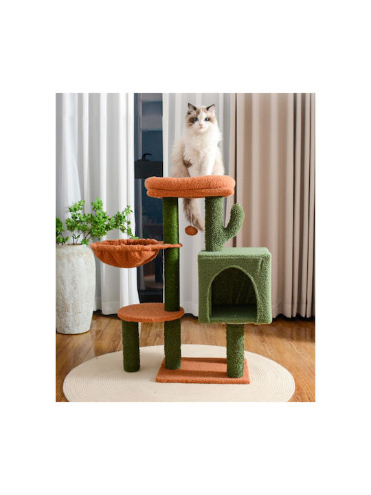Animal Scratching Post Cat Trees Green 43x33x87cm