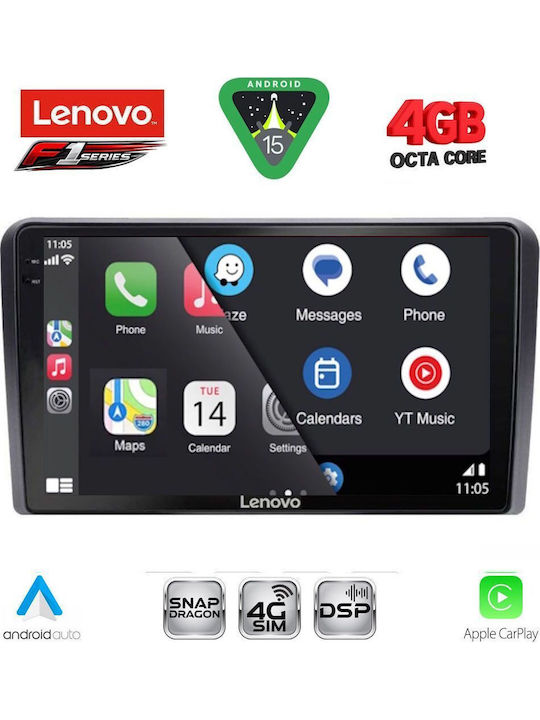 Lenovo Car Audio System for Hyundai H-1 2007-2020 (Bluetooth/USB/WiFi/GPS/Apple CarPlay/Android Auto) with 9" Touch Screen