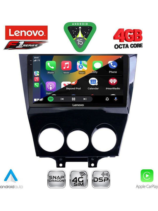 Lenovo Car Audio System for Mazda RX-8 2008-2014 Bluetooth USB WiFi GPS Apple CarPlay Android Auto with 9" Touch Screen
