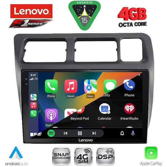Lenovo Car Audio System for Toyota Corolla 1992-1997 Bluetooth USB WiFi GPS Apple CarPlay Android Auto with 9" Touch Screen