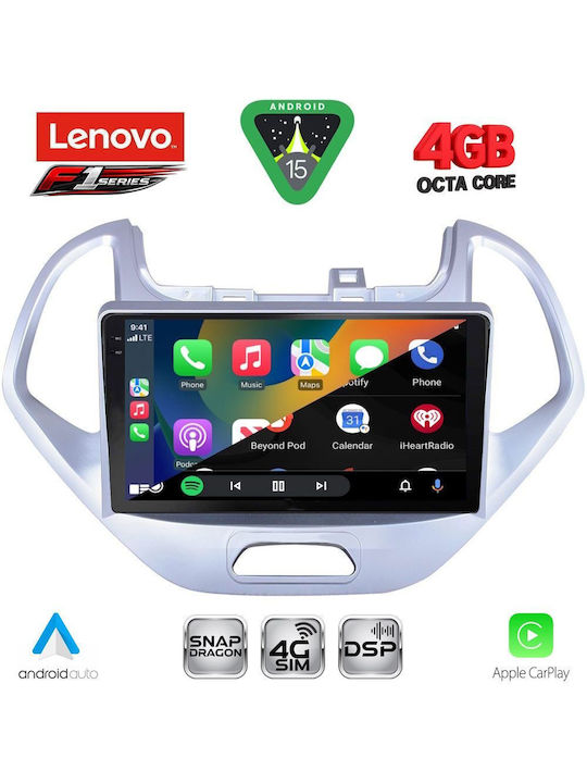 Lenovo Car Audio System for Ford Ka 2017 (Bluetooth/USB/WiFi/GPS/Apple CarPlay/Android Auto) with 9" Touch Screen