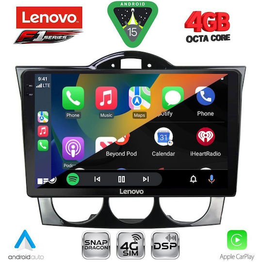Lenovo Ηχοσύστημα Αυτοκινήτου για Mazda RX-8 2001-2008 (Bluetooth/USB/WiFi/GPS/Apple-Carplay/Android-Auto) με Οθόνη Αφής 9"