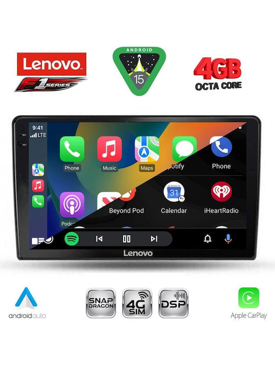 Lenovo Car Audio System for Alfa Romeo Mito 2008-2018 Bluetooth USB WiFi GPS Apple CarPlay Android Auto with 9" Touch Screen