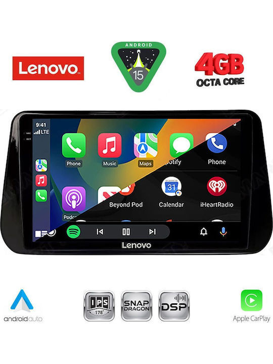 Lenovo Car Audio System for Hyundai iX45 / Santa Fe 2021-2023 (Bluetooth/USB/WiFi/GPS/Apple CarPlay/Android Auto) with 10" Touch Screen