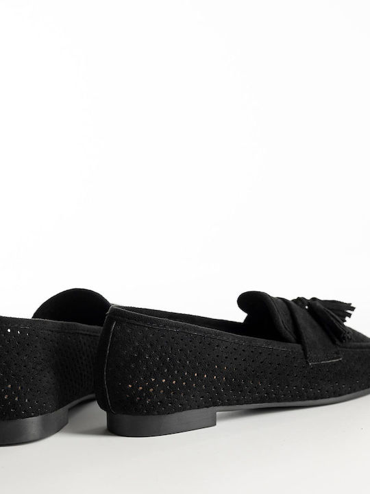 Women's Loafers in Black Colour A26-310-1508-MAVRO