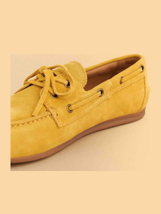 Women's Moccasins in Yellow Colour