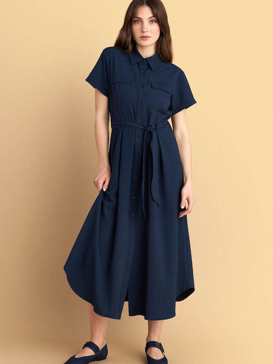 Midi Damenkleid Blau