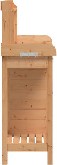 vidaXL Decorative Wooden Garden Workbench 110.5x45x124.5 cm 156344