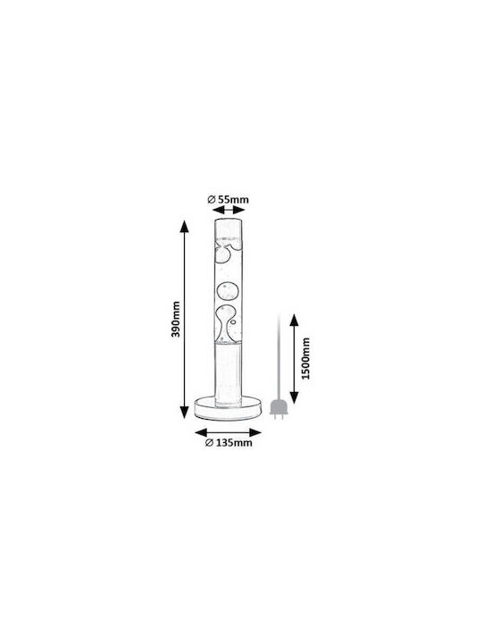 Rabalux Decorative Table Lamp LED Lava Lamp 39x39cm