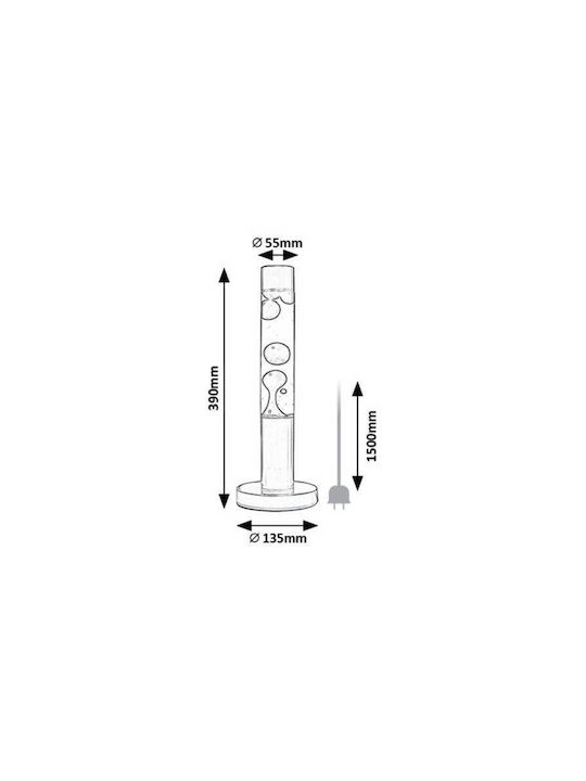 Rabalux Διακοσμητικό Φωτιστικό LED Lava Lamp 39x39εκ.