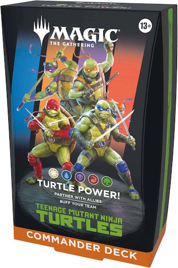 Wizards of the Coast Teenage Mutant Ninja Turtles Commander: Turtle Power Magic: The Gathering Commander Deck (EN)