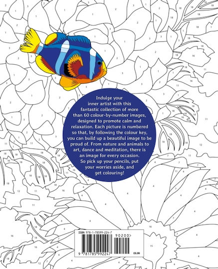 Книга за оцветяване по номера Calm Colour by Numbers