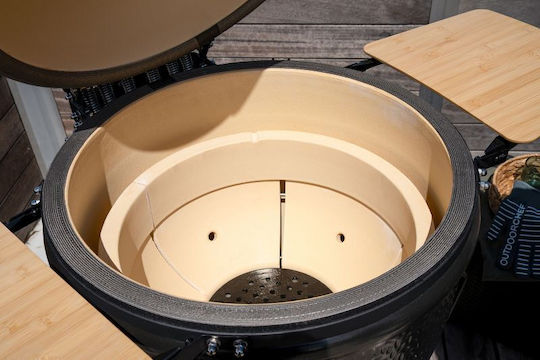 Outdoorchef Keramische Holzkohlegrill Kamado Mit einem Deckel und Thermometer 46x46cm