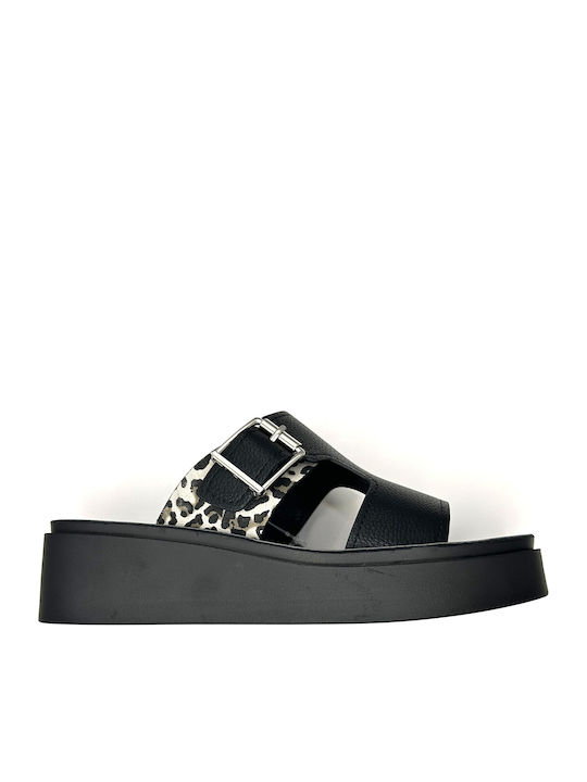 Summer Women's Platform Shoes in Slipper Style Black