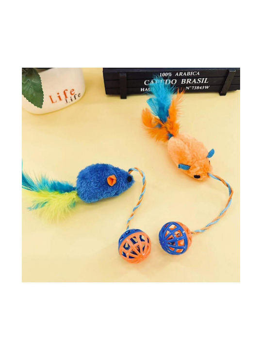 Cat Toy Mouse & Ball Size 30x4.5cm